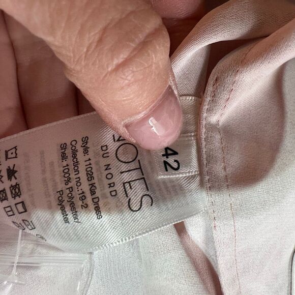 NWT NOTES DU NORD Kia Powder Palm Robe In Pink Size 42 Style 11025 - Picture 10 of 12